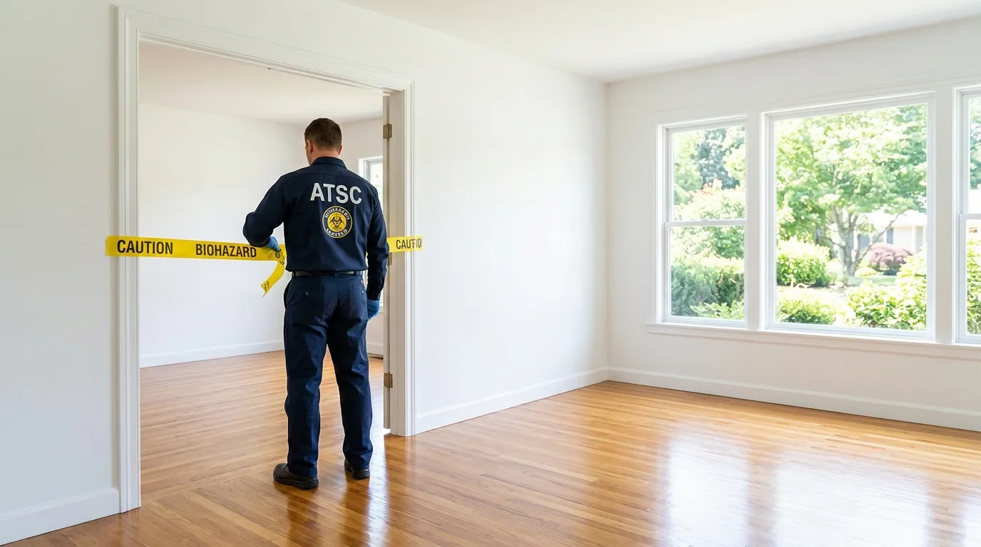 Certified biohazard cleanup crew performing Crime Scene Cleanup in Huntington Woods